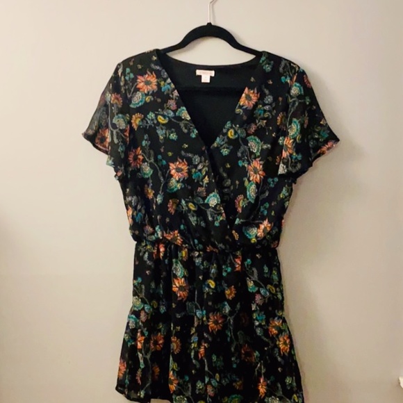 Xhilaration Floral Romper - Picture 4 of 6